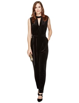 marks and spencer black jumpsuit