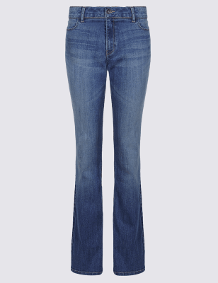 Slim Bootcut Jeans, M&S Collection