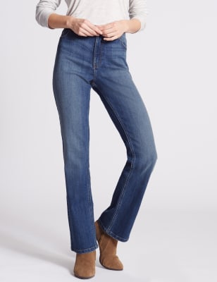 Slim Bootcut Jeans, M&S Collection