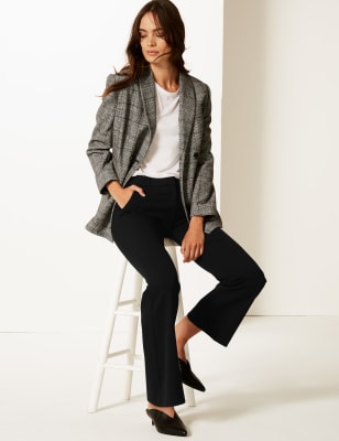 Slim Bootcut Trousers, M&S Collection