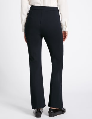 Narrow Bootcut Trousers in Black