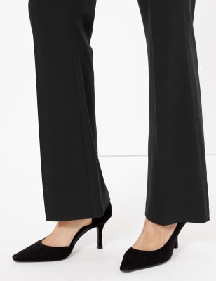 Ladies Black Bootcut Trousers