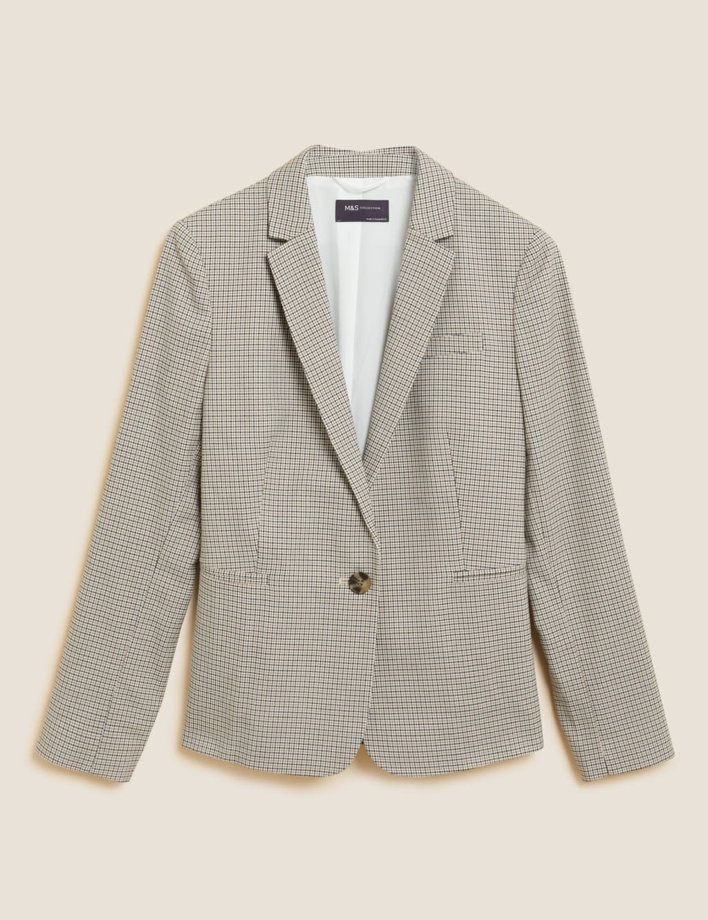 Slim Checked Single Breasted Blazer 1 of 6