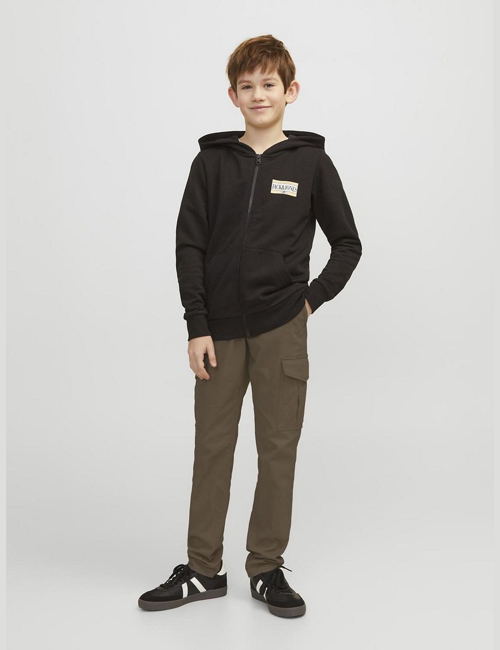 Slim Cotton Rich Cargo Trousers (8-16 Yrs) 3 of 7