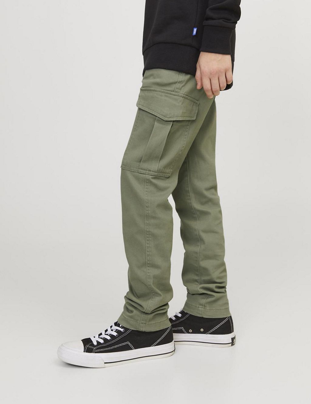 Slim Cotton Rich Cargo Trousers (8-16 Yrs) 5 of 7