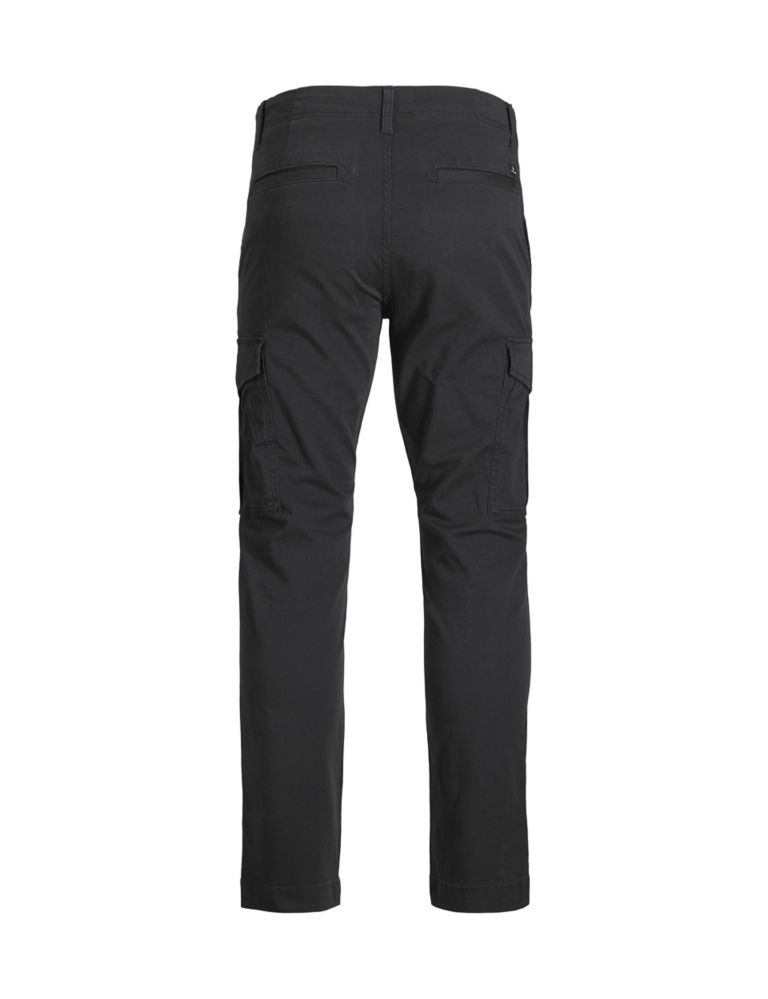 Slim Cotton Rich Cargo Trousers (8-16 Yrs) 8 of 8