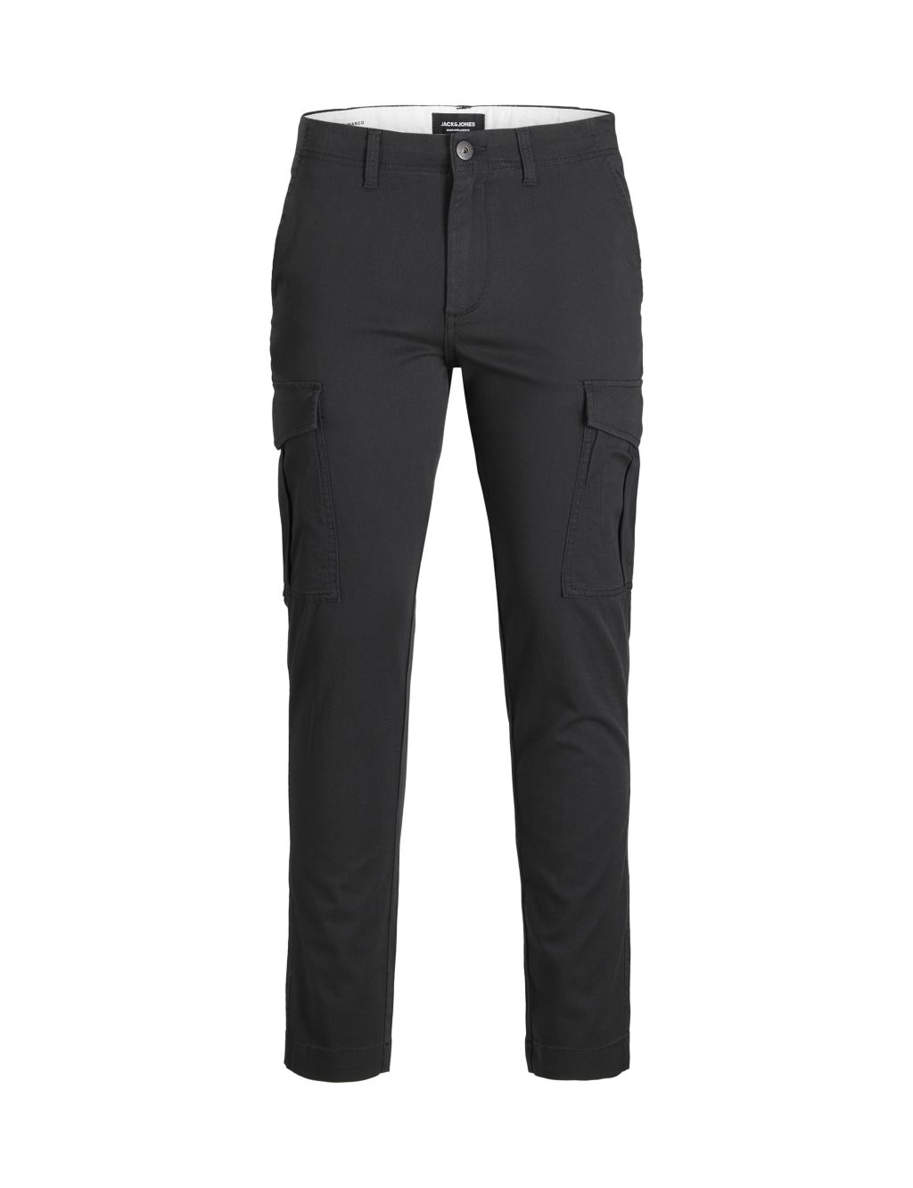 Slim Cotton Rich Cargo Trousers (8-16 Yrs) 1 of 8