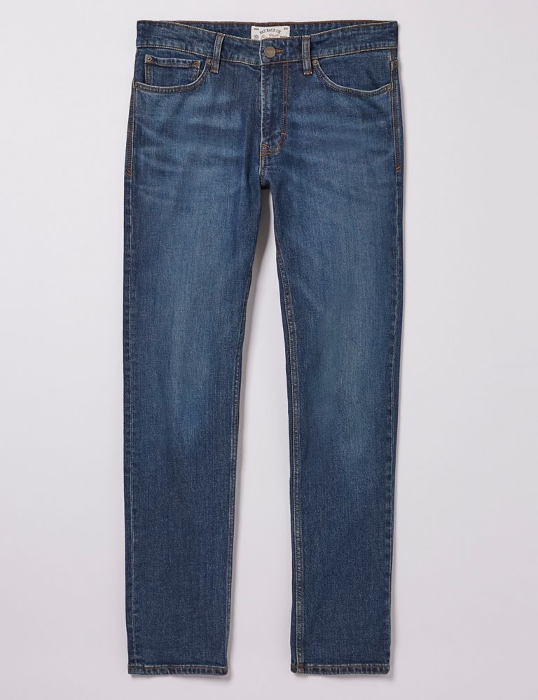 Slim Fit 5 Pocket Mid Wash Jeans 2 of 4
