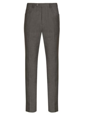 Slim Fit 5 Pocket Smart Trousers with Buttonsafe™ Image 2 of 3