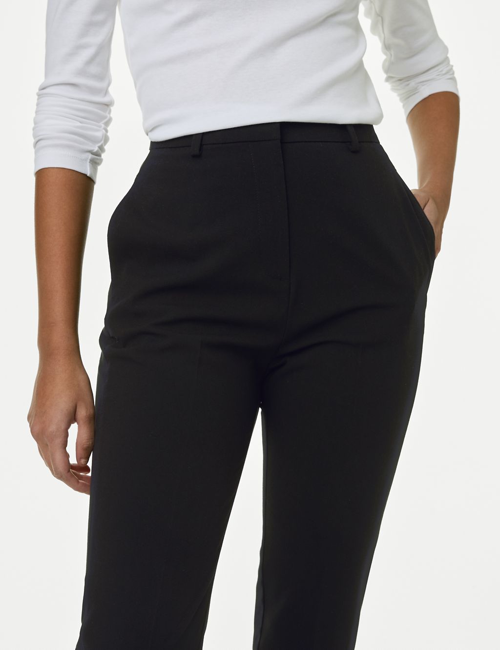 Slim Fit Ankle Grazer Trousers with Stretch 8 of 8