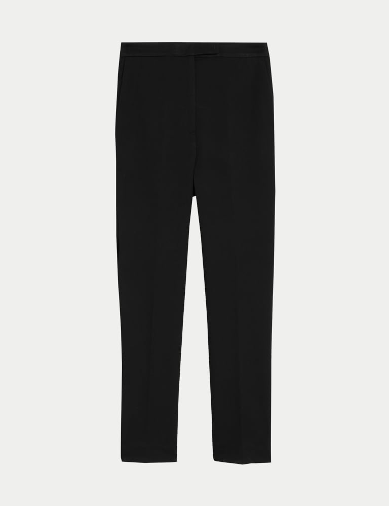 Slim Fit Ankle Grazer Trousers with Stretch