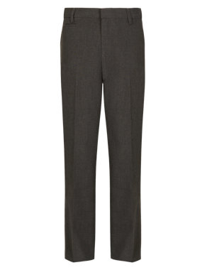 Slim Fit Boys' Crease Resistant Modern Trousers with Supercrease™ & Stormwear™ Image 2 of 5