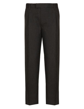 Slim Fit Boys' Pleat Front Trousers with Stormwear™ Image 2 of 5