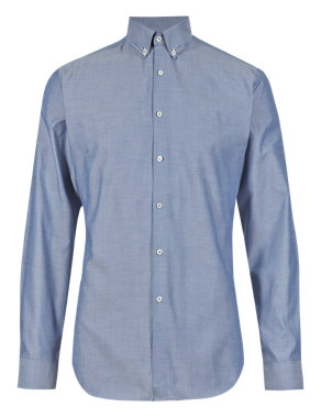 Slim Fit Button-Down Collar Shirt Image 2 of 6