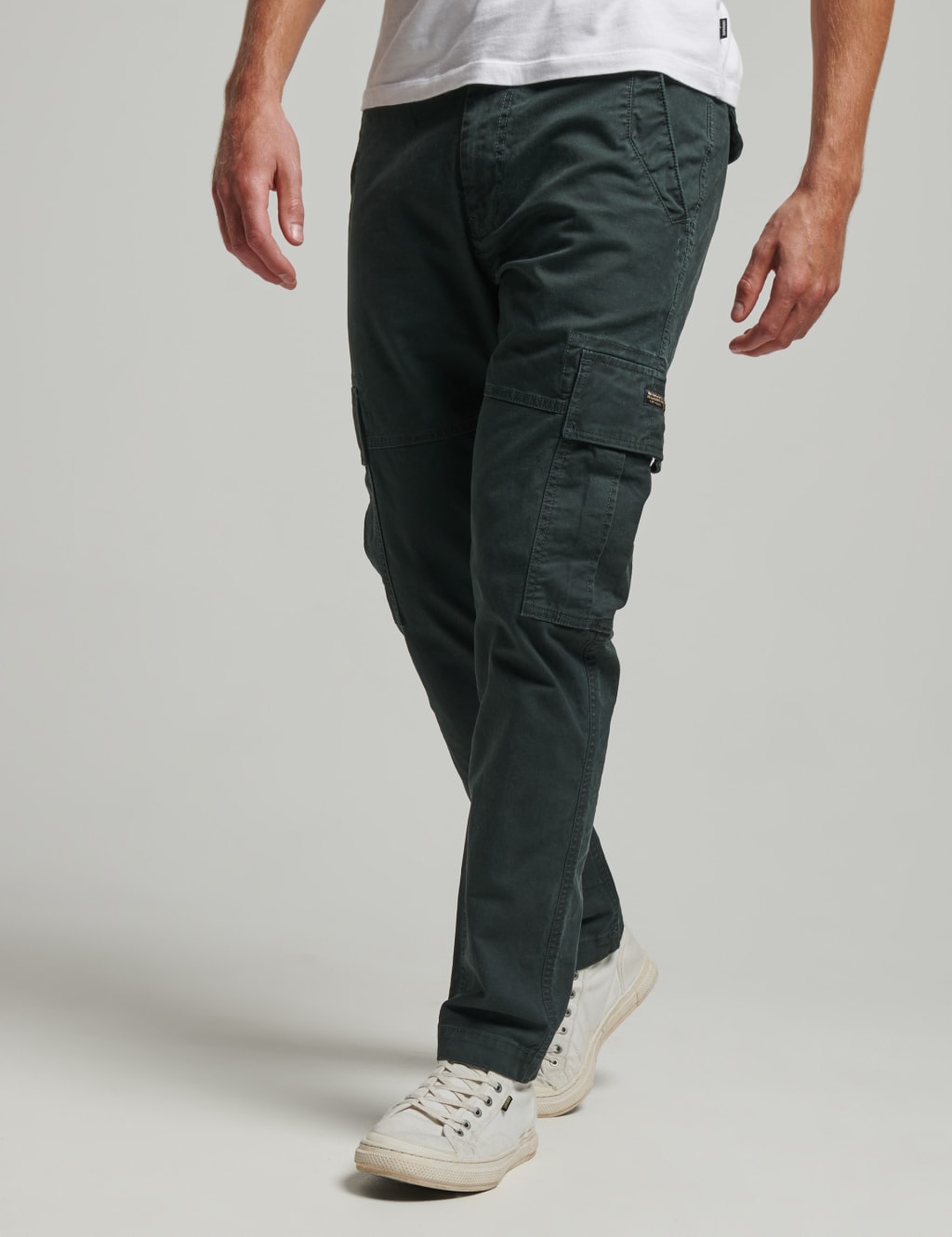 Mens skinny fit cargo deals trousers