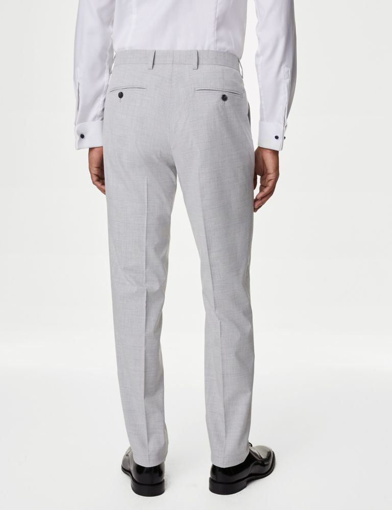 Slim Fit Check Suit Trousers 3 of 4