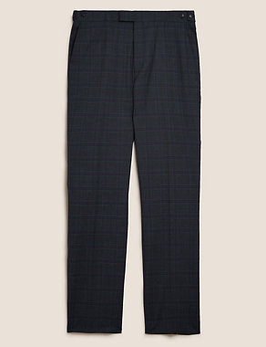 Slim Fit Check Trousers Image 2 of 7