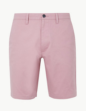 Slim Fit Chino Shorts with Stretch Image 2 of 4