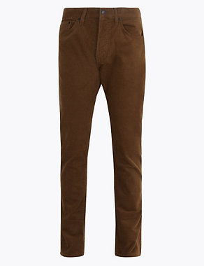 Slim Fit Corduroy 5 Pocket Trousers Image 2 of 5