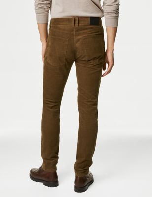 Slim Fit Corduroy 5 Pocket Trousers | M&S Collection | M&S