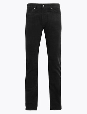 Slim Fit Corduroy Stretch Trousers Image 2 of 8