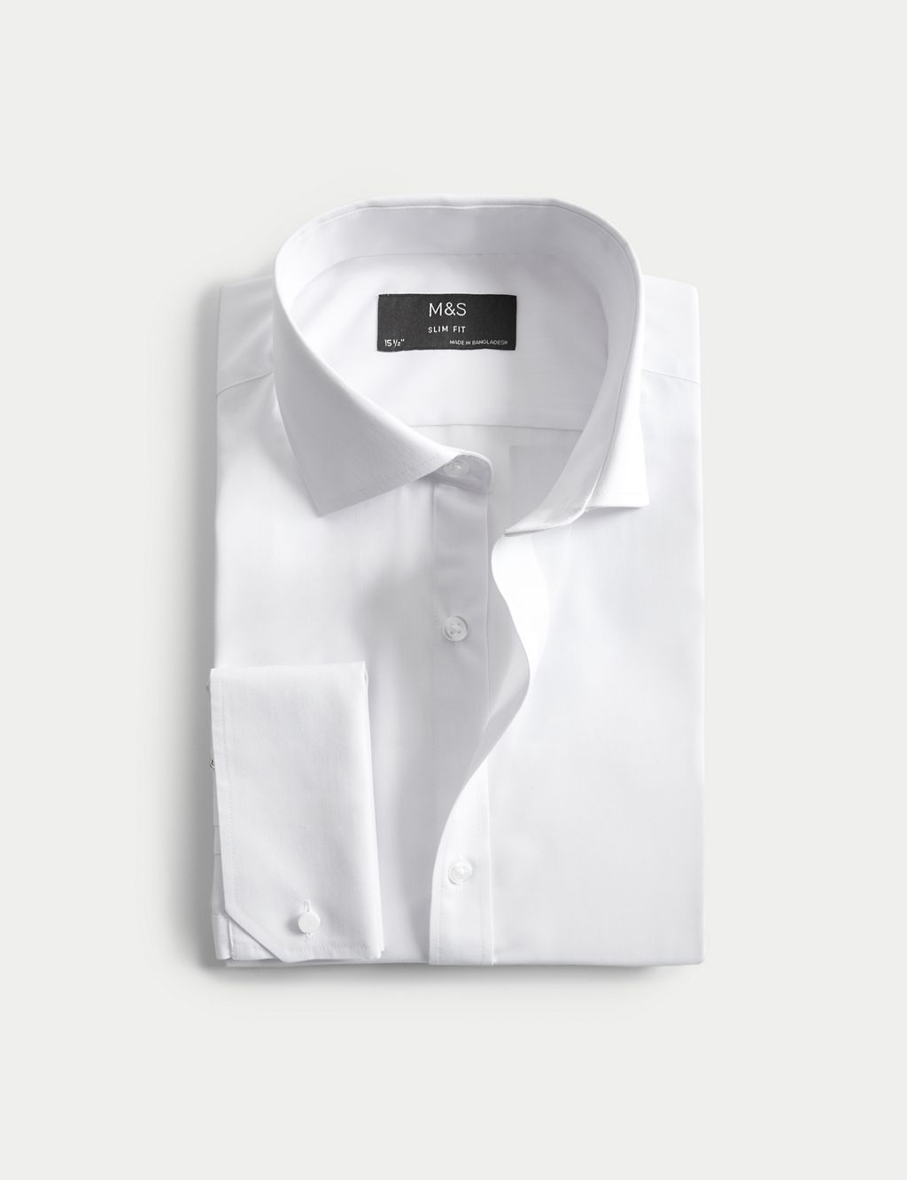 Slim Fit Cotton Blend Double Cuff Shirt 1 of 6