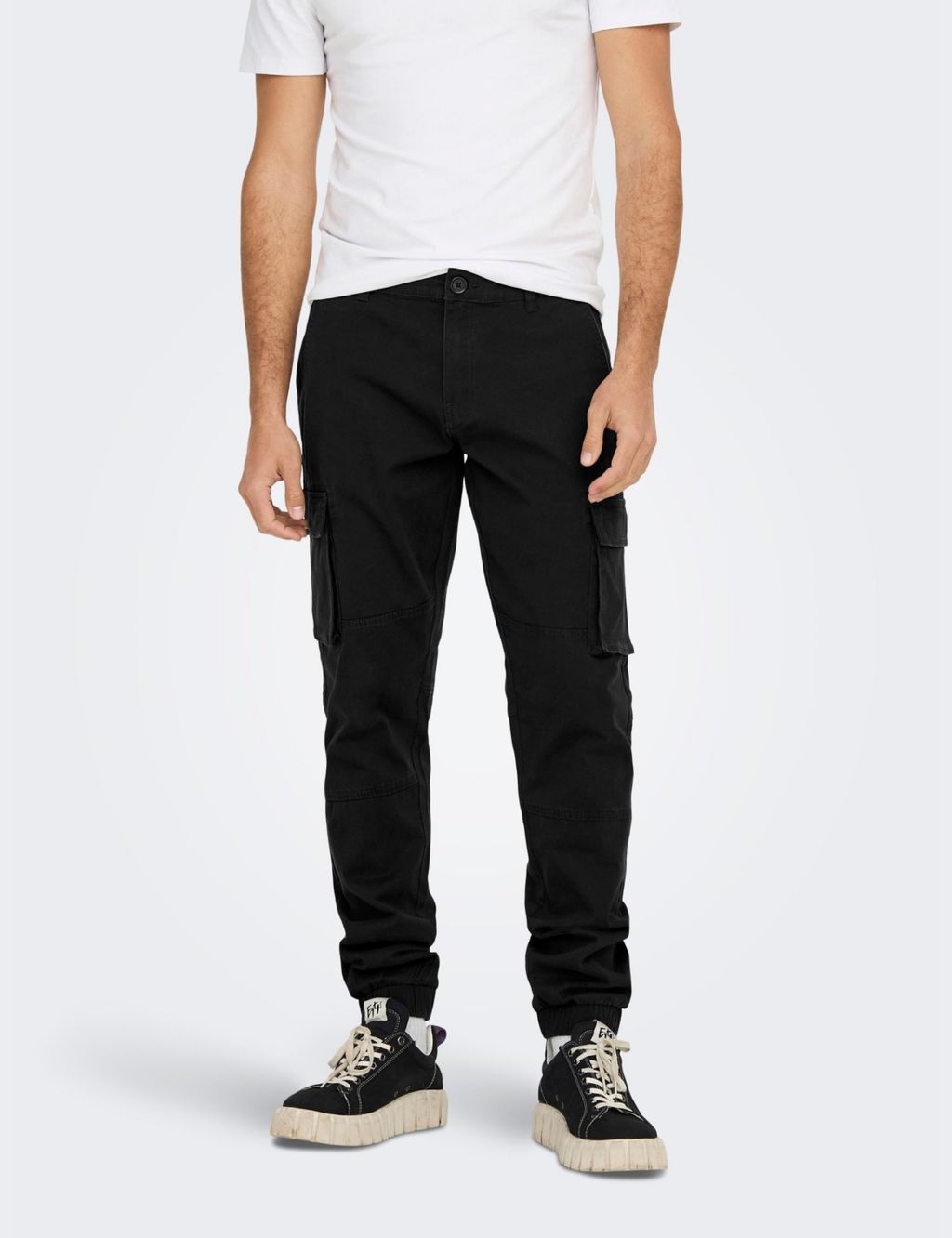 Slim Fit Cotton Rich Cargo Trousers 3 of 3