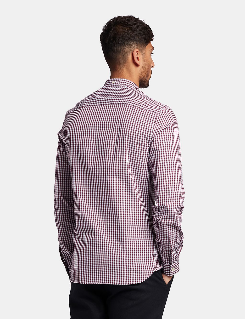 Slim Fit Cotton Rich Check Oxford Shirt 2 of 4