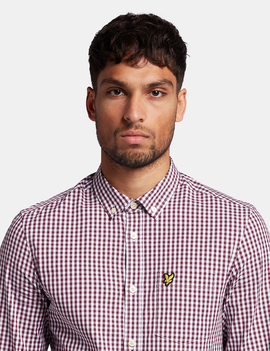 Slim Fit Cotton Rich Check Oxford Shirt 4 of 4