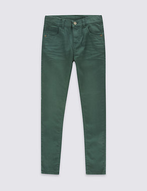 Slim Fit Cotton Rich Jeans (3-14 Years) Image 2 of 3