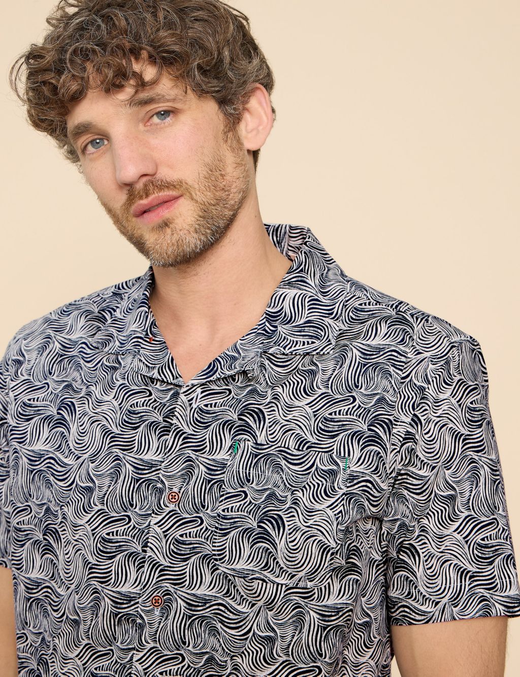 Slim Fit Cotton Rich Printed Shirt 5 of 6