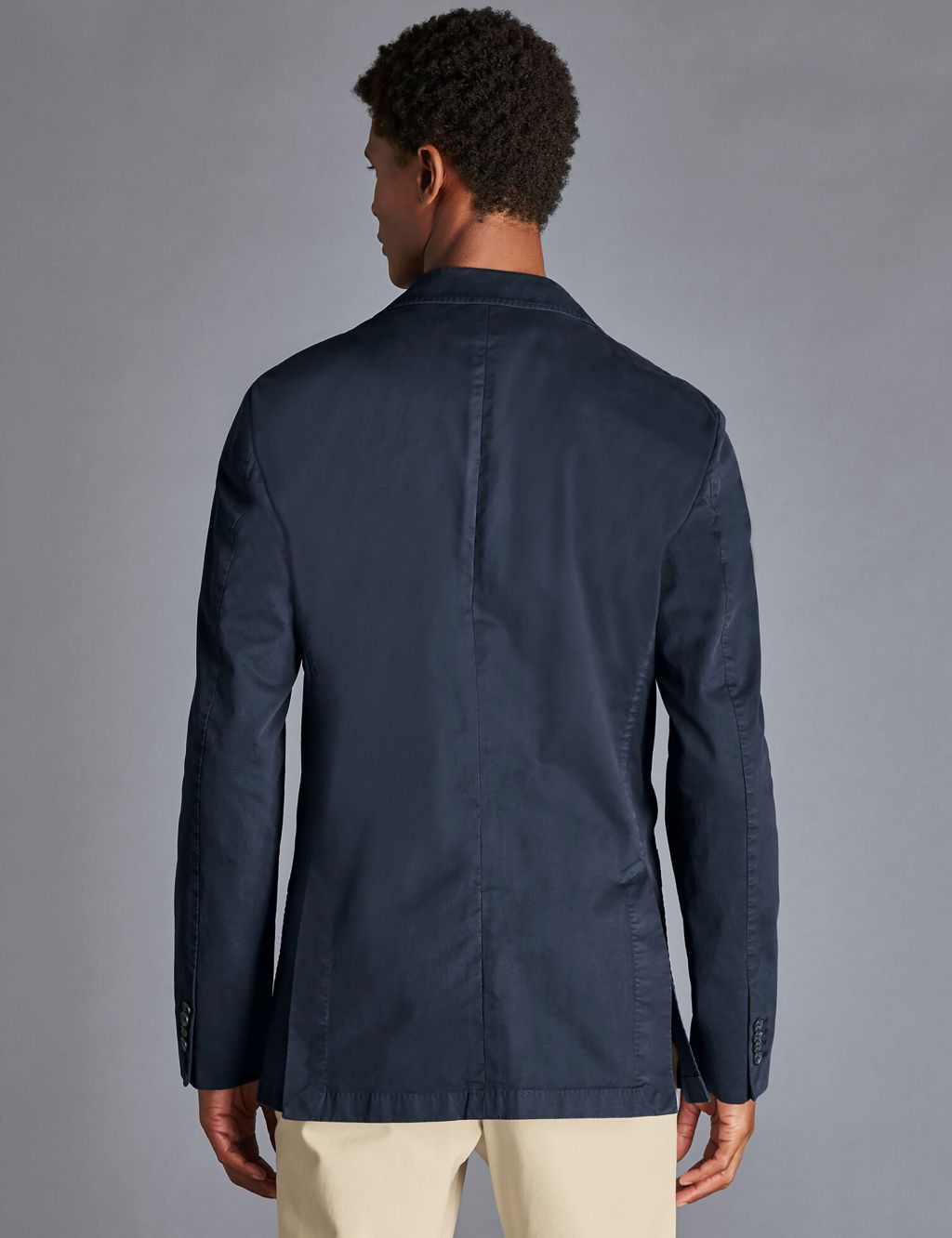 Slim Fit Cotton Rich Stretch Suit Jacket 4 of 5
