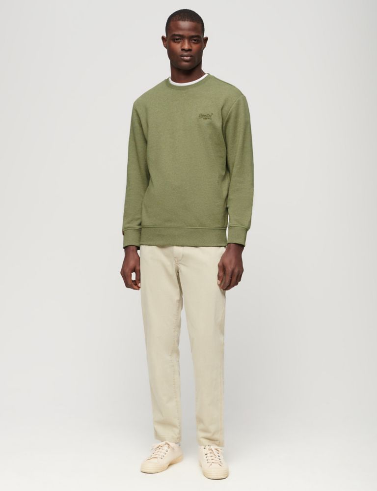 Slim Fit Cotton Rich Sweatshirt 2 of 6
