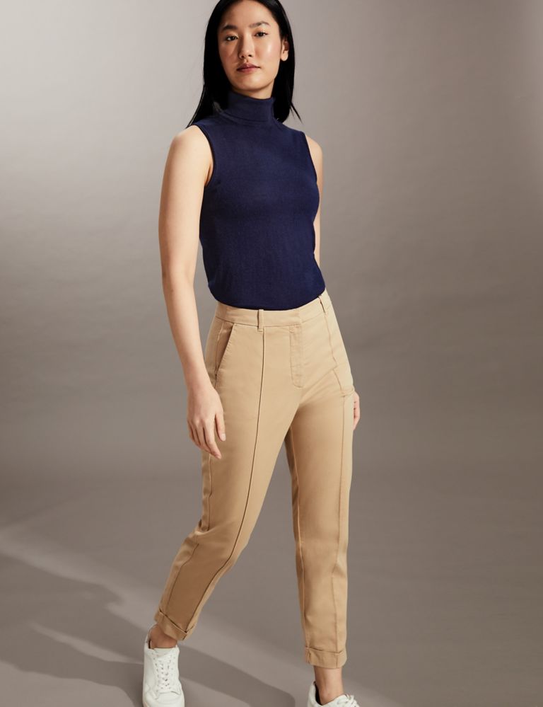 Slim Fit Cropped Chinos 4 of 6