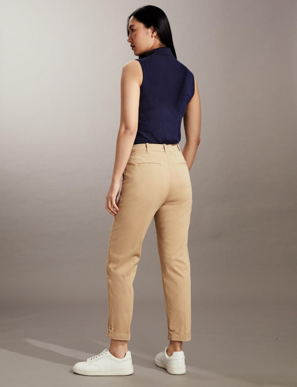 Slim Fit Cropped Chinos JAEGER M S
