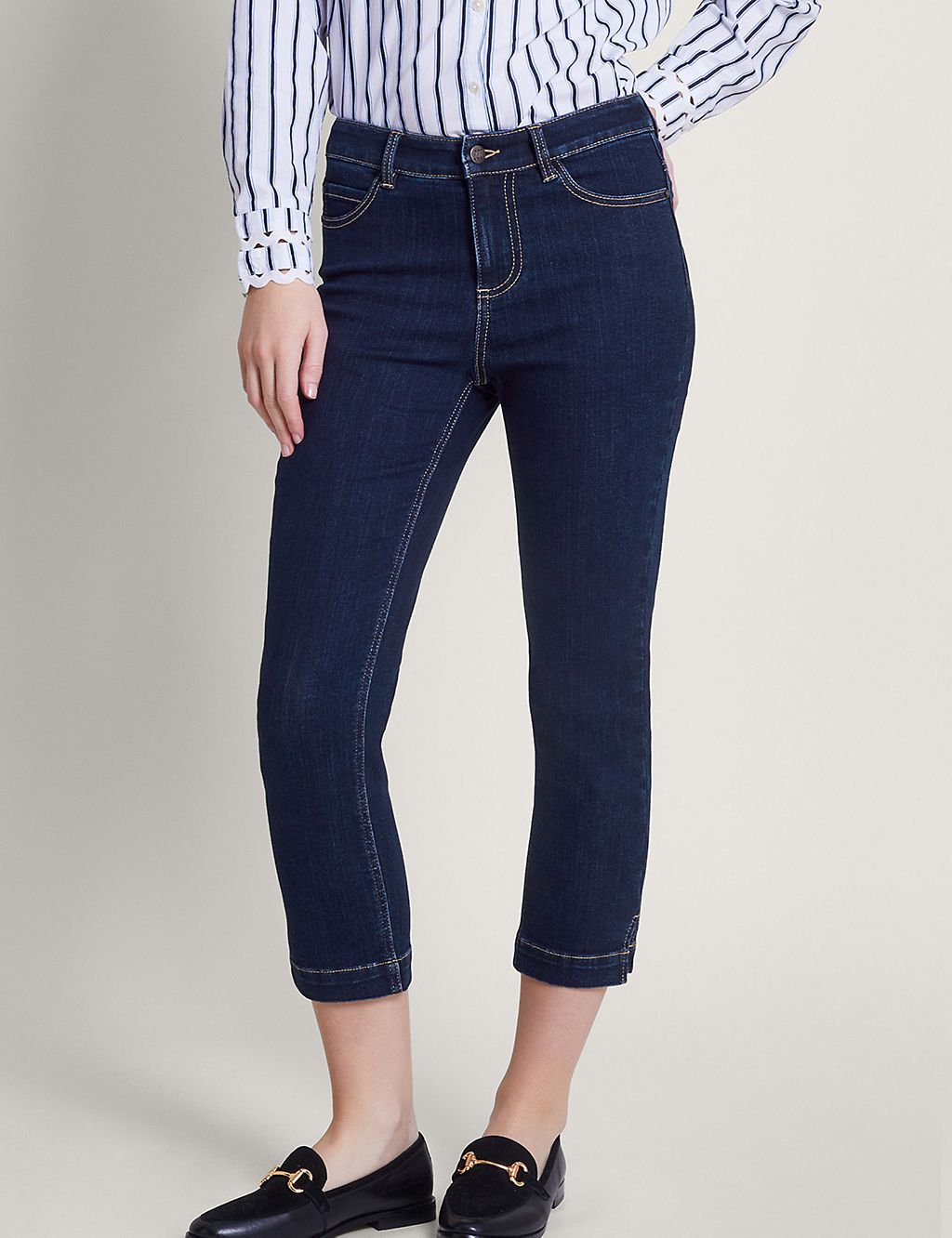 Slim Fit Cropped Jeans 3 of 5