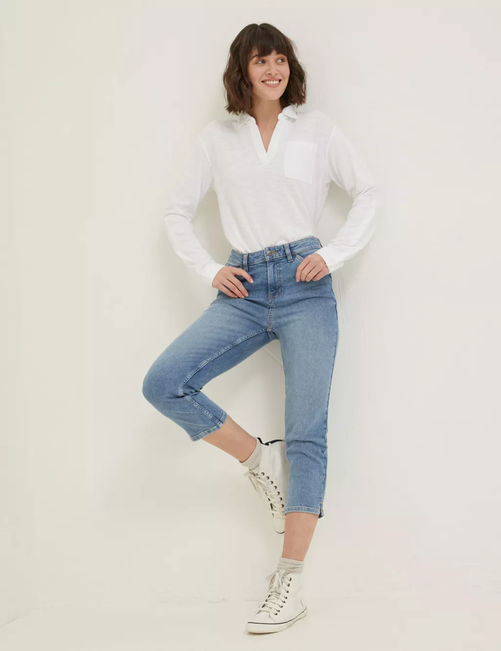 Slim Fit Cropped Jeans | FatFace M&S