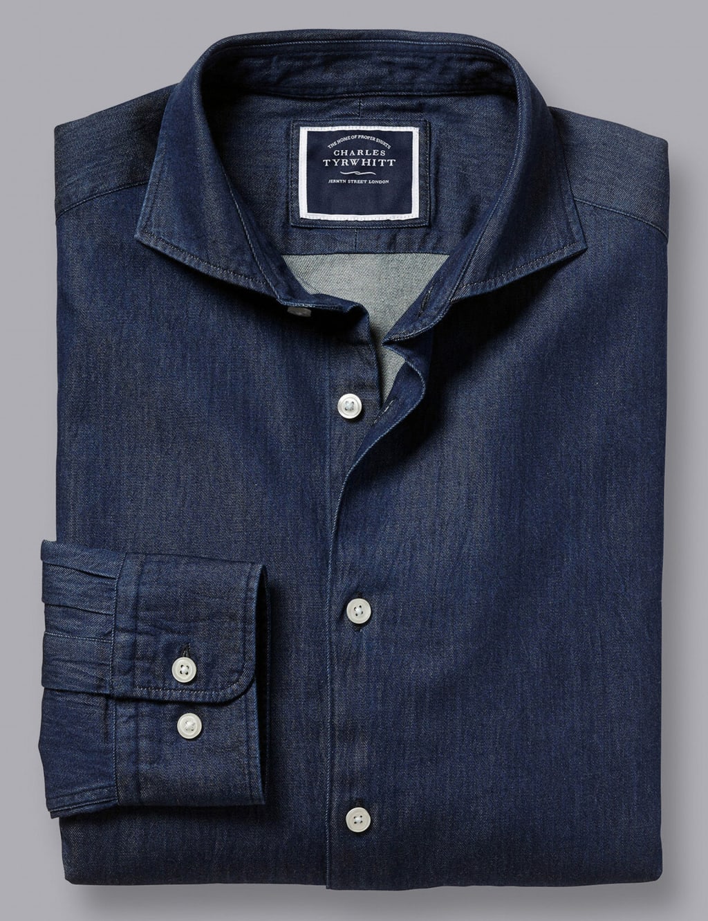 Slim Fit Denim Shirt Charles Tyrwhitt M&S