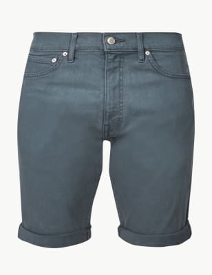 m&s denim shorts
