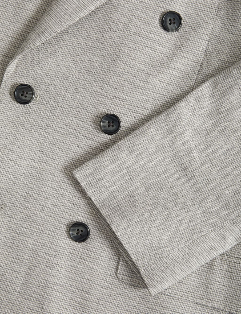Slim Fit Double Breasted Italian Linen Miracle™ Jacket 2 of 7