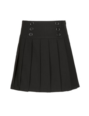 Slim Fit Drop Waist Pleated Fashion Skirt (Older Girls) Image 2 of 5