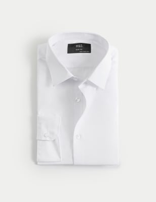 Slim Fit Easy Iron Cotton Blend Shirt Image 2 of 6