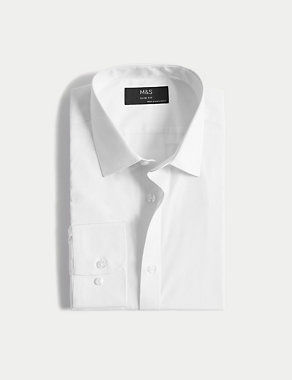 Slim Fit Easy Iron Cotton Blend Shirt Image 2 of 6