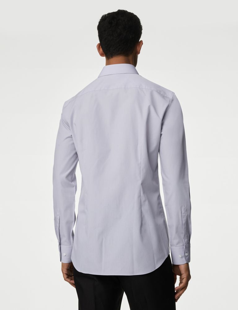 Slim Fit Easy Iron Cotton Blend Shirt 3 of 4
