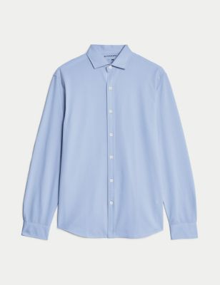 Slim Fit Easy Iron Jersey Shirt Image 2 of 4