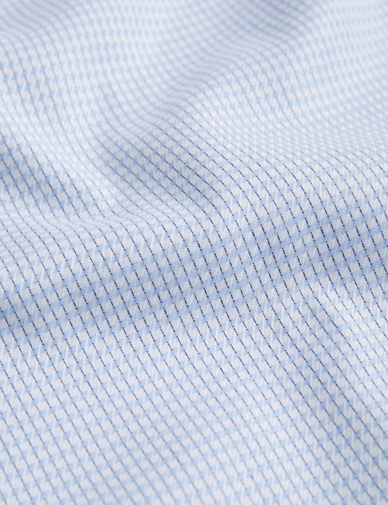 Slim Fit Easy Iron Luxury Cotton Check Shirt 4 of 7