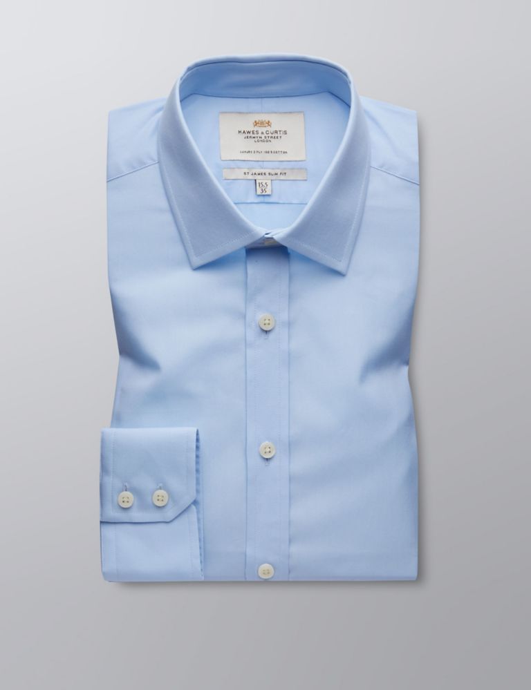 Slim Fit Easy Iron Pure Cotton Shirt 1 of 3