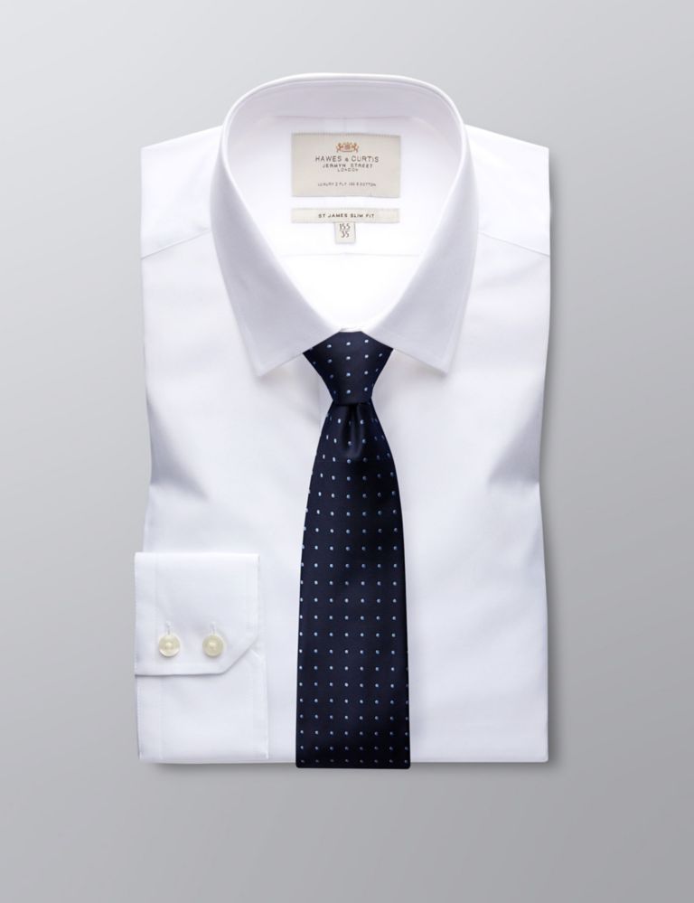 Slim Fit Easy Iron Pure Cotton Shirt | Hawes & Curtis | M&S