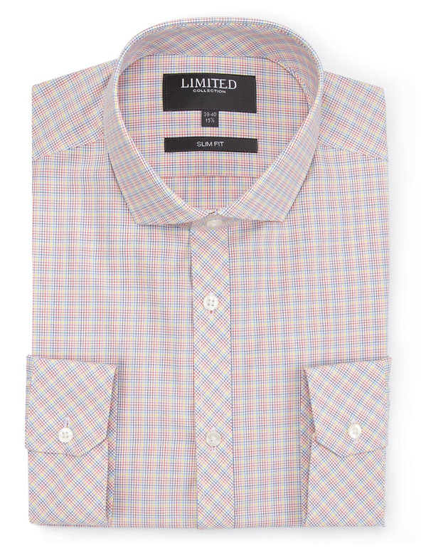 Slim Fit Fine Grid Checked Shirt Image 1 of 1