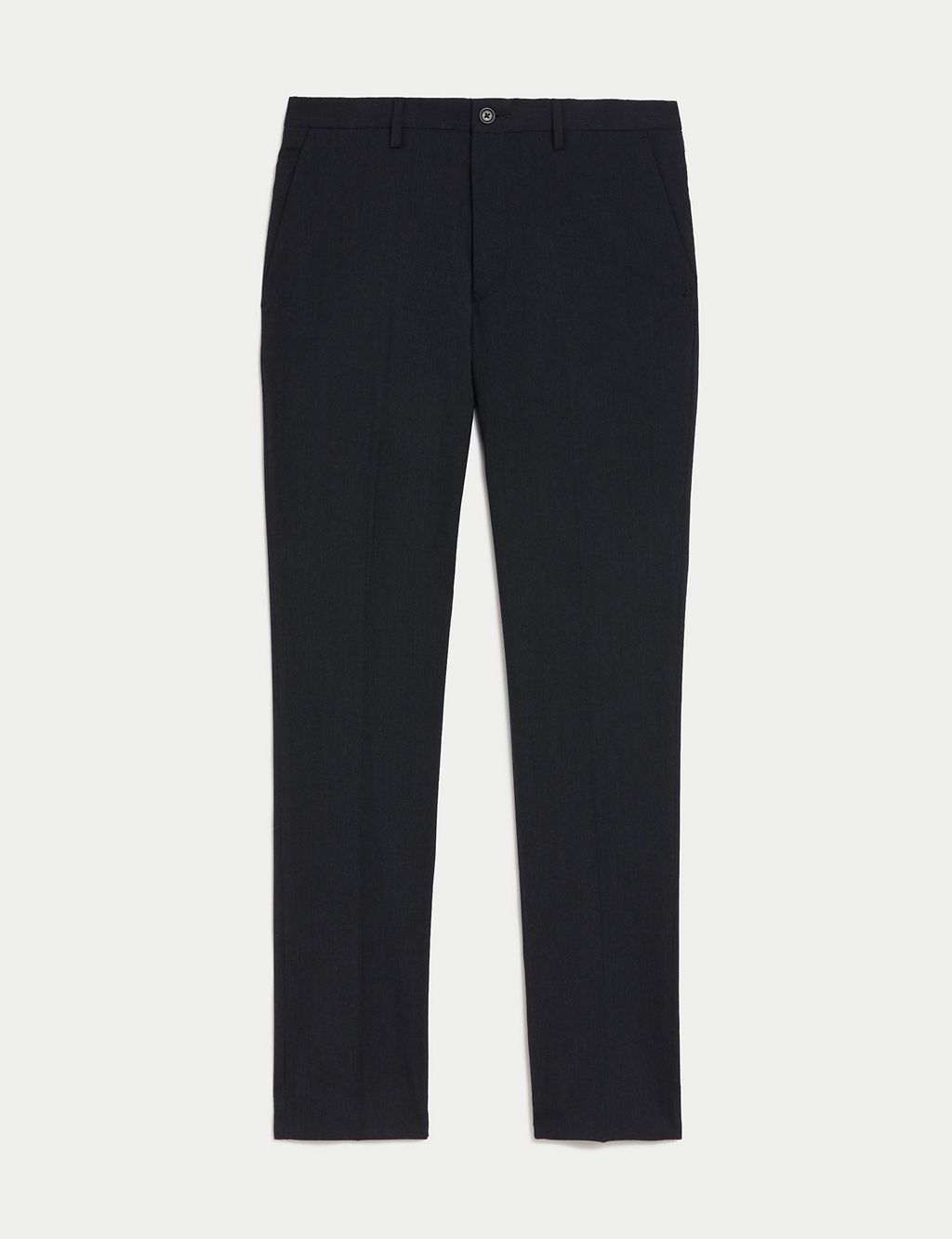 Slim Fit Flat Front Stretch Trousers 1 of 7